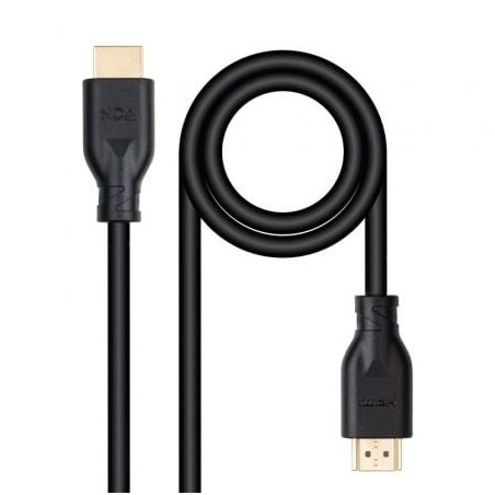 Cable hdmi 2.0 4k ccs nanocable 10.15.3901/ hdmi macho - hdmi macho/ 1m/ negro