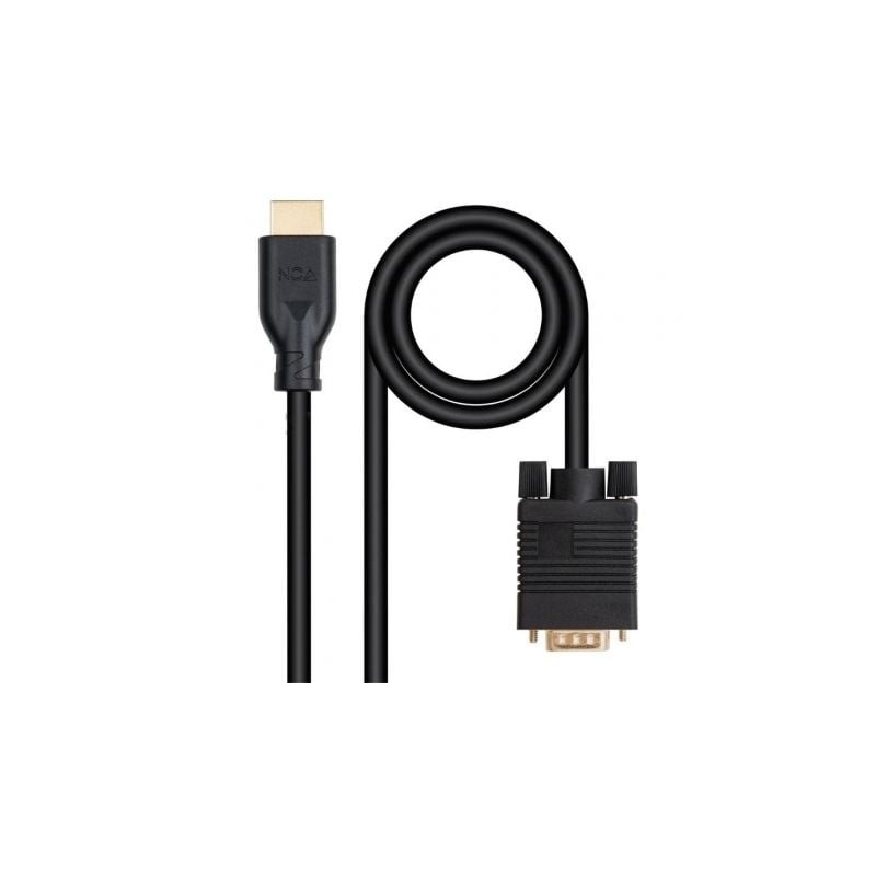 Cable conversor nanocable 10.15.4602/ vga macho - hdmi 8k macho/ 1.8m/ negro