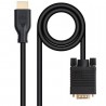 Cable conversor nanocable 10.15.4602/ vga macho - hdmi 8k macho/ 1.8m/ negro
