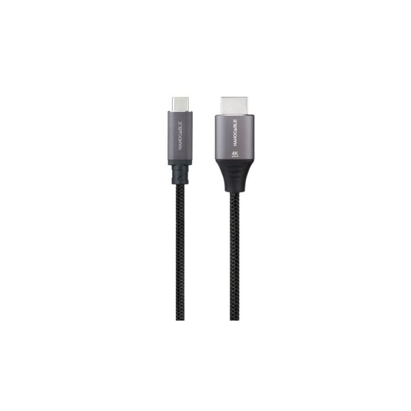 Cable conversor nanocable 10.15.5262/ usb tipo-c macho - hdmi macho/ 1.8m/ negro