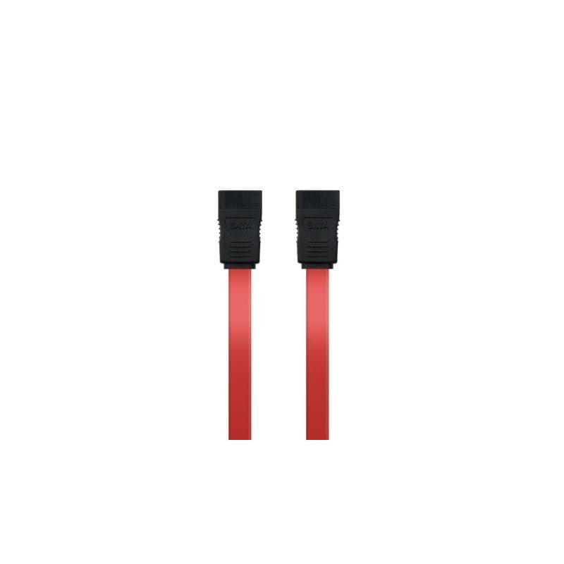 Cable sata nanocable 10.18.0101-oem/ sata hembra - sata hembra/ 50cm/ rojo