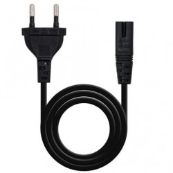 Cable alimentación forma 8 nanocable 10.22.0402-l200/ cee7/16 macho - c7 hembra/ 2m/ negro
