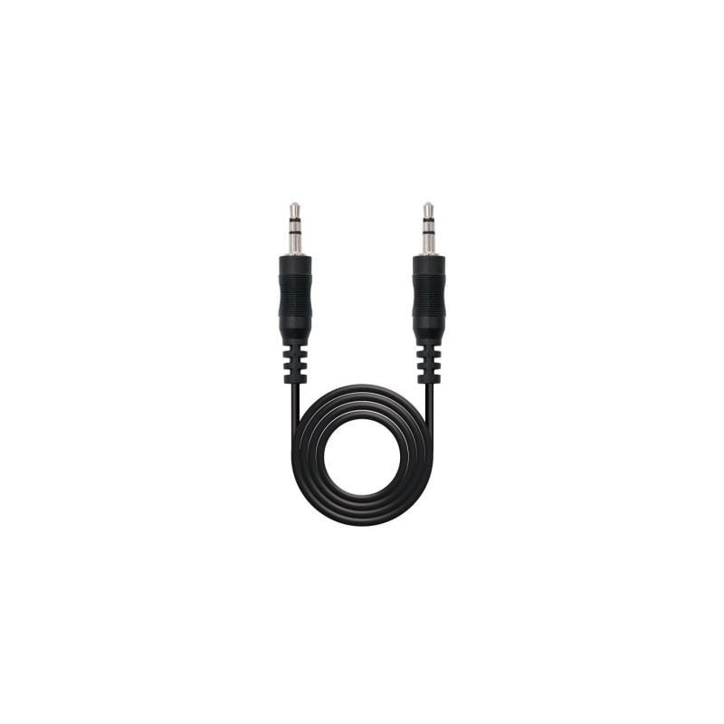 Cable estéreo nanocable 10.24.0103/ jack 3.5 macho - jack 3.5 macho/ 3m/ negro