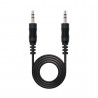 Cable estéreo nanocable 10.24.0103/ jack 3.5 macho - jack 3.5 macho/ 3m/ negro