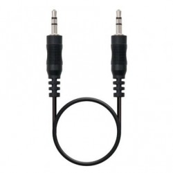 Cable estéreo nanocable 10.24.0120/ jack 3.5 macho - jack 3.5 macho/ 20m/ negro