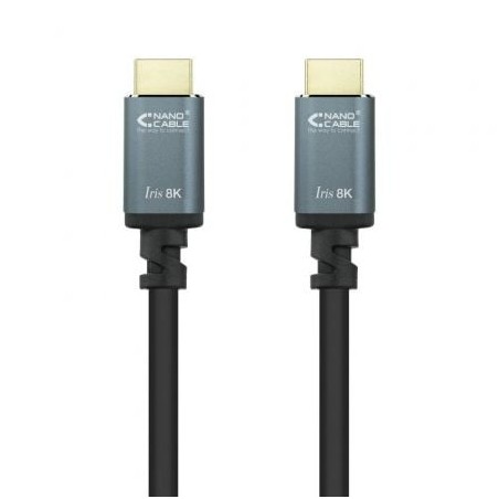 Cable hdmi 2.1 8k nanocable 10.15.8002/ hdmi macho - hdmi macho/ 2m/ negro