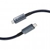 Cable usb 4.0 tipo-c subblim cable high/ usb tipo-c macho - usb tipo-c macho/ hasta 240w/ 40gbps 1.5m/ negro