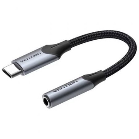 Conversor usb tipo-c vention bgjha/ usb tipo-c macho - jack 3.5 hembra/ 10cm