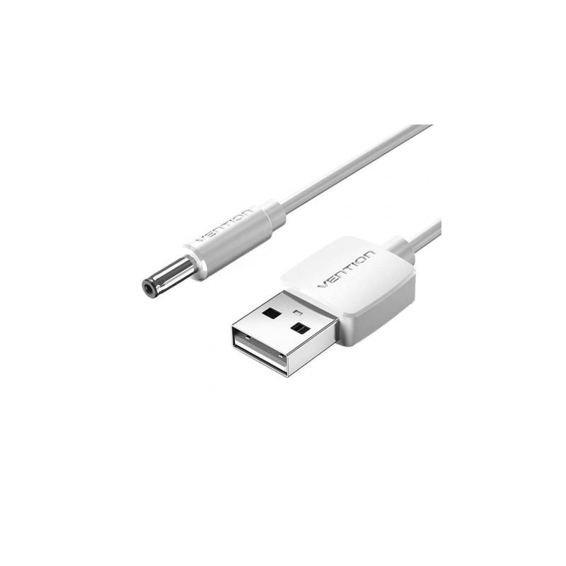 Cable alimentación vention cexwf/ usb macho - dc 3.5mm macho/ 1m/ blanco