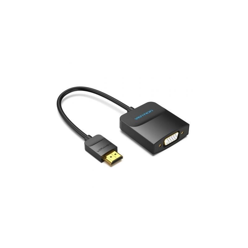 Conversor vention 42154/ hdmi macho - vga hembra/ 15cm/ negro