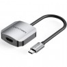 Conversor vention tdehb/ usb tipo-c macho - hdmi hembra/ 15cm/ plata