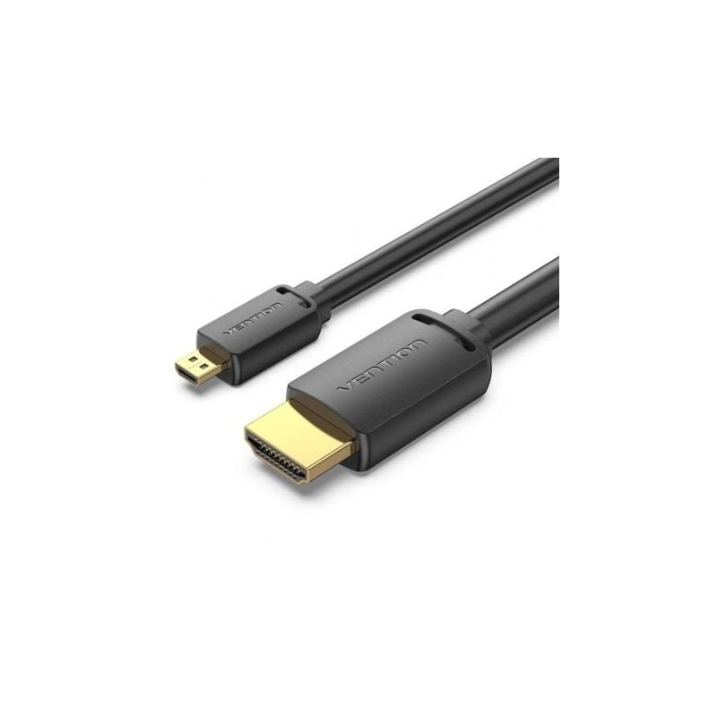 Cable micro hdmi 2.0 4k vention agibi/ hdmi macho - micro hdmi macho/ 3m/ negro