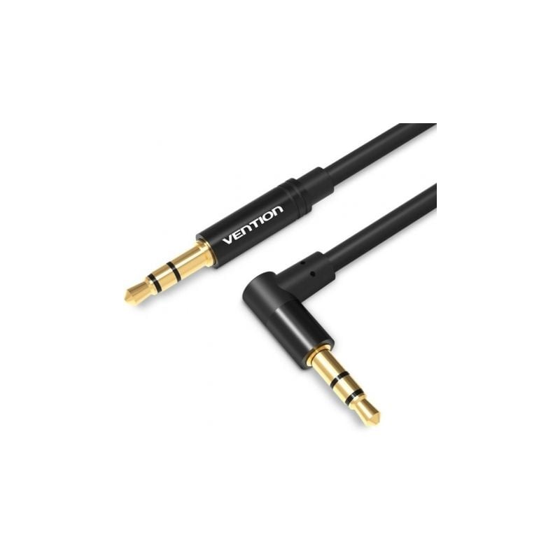 Cable estéreo vention bakbf-t/ jack 3.5 macho - jack 3.5 macho/ 1m/ negro