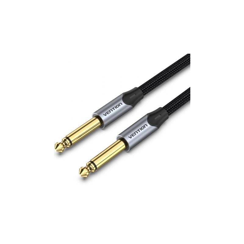 Cable estéreo vention bashg/ jack 6.5 macho - jack 6.5 macho/ 1.5m/ gris
