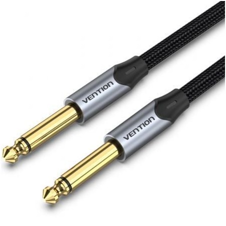 Cable estéreo vention bashg/ jack 6.5 macho - jack 6.5 macho/ 1.5m/ gris