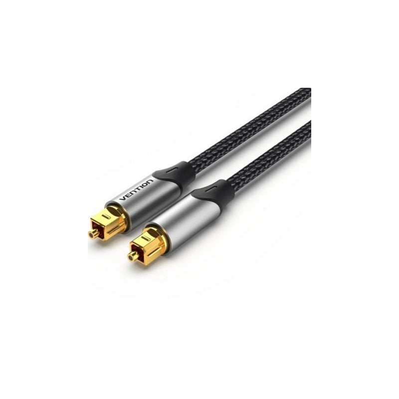Cable de audio de fibra óptica vention bavhn/ 15m/ gris