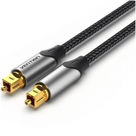 Cable de audio de fibra óptica vention bavhn/ 15m/ gris
