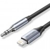 Adaptador audio vention bmchf/ jack 3.5 macho - lightning macho/ 1m/ gris