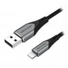 Cable usb 2.0 lightning vention labhf/ usb macho - lightning macho/ 480mbps/ 1m/ gris
