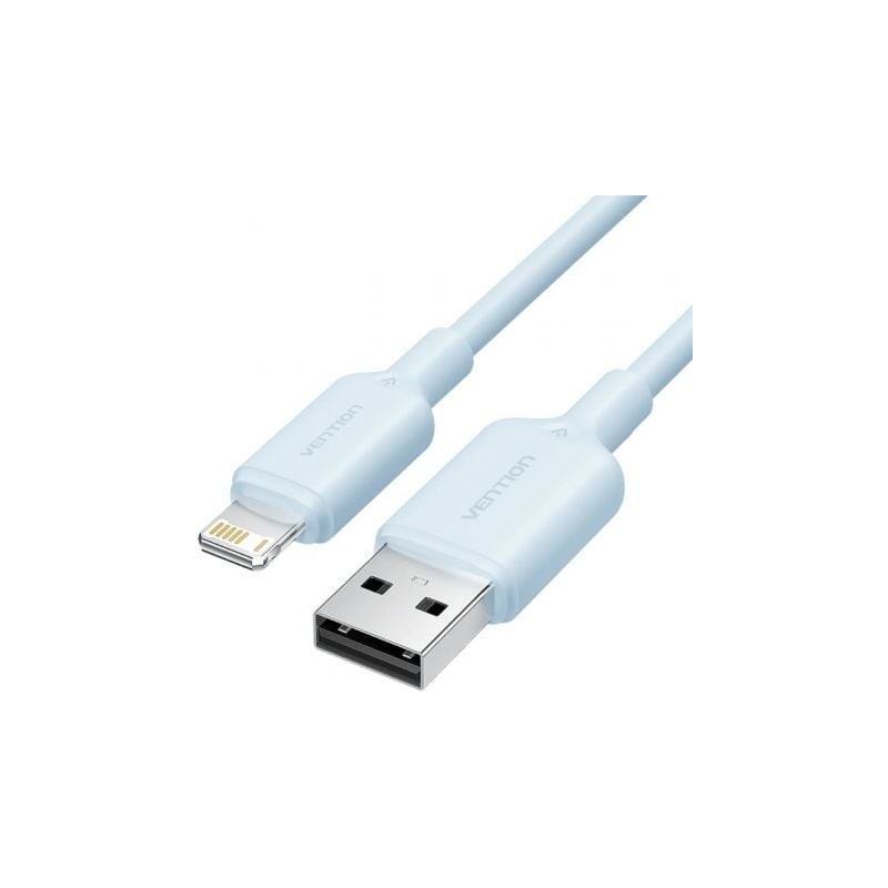 Cable usb 2.0 lightning vention lamsf/ usb macho - lightning macho/ 480mbps/ 1m/ azul