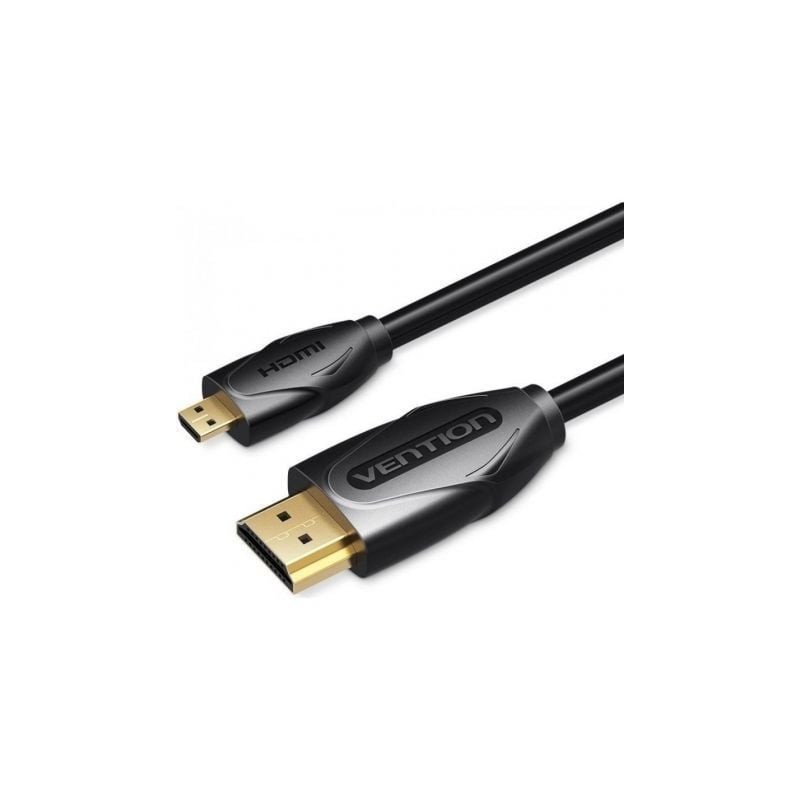 Cable hdmi vention vaa-d03-b100/ hdmi macho - micro hdmi macho/ 1m/ negro