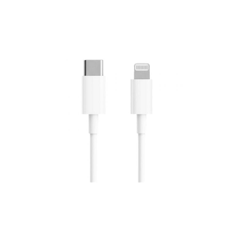 Cable usb 2.0 tipo-c lightning xiaomi bhr4421gl/ usb tipo-c macho - lightning macho/ hasta 18w/ 480mbps/ 1m/ blanco