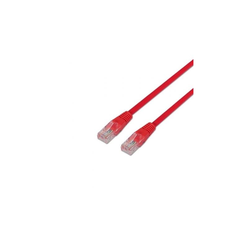 Cable de red rj45 utp aisens a133-0187 cat.5e/ 50cm/ rojo