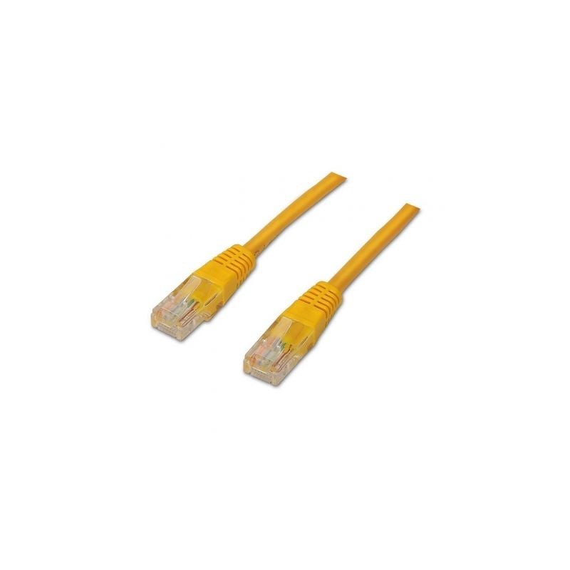 Cable de red rj45 utp aisens a135-0254/ cat.6/ 1m/ amarillo