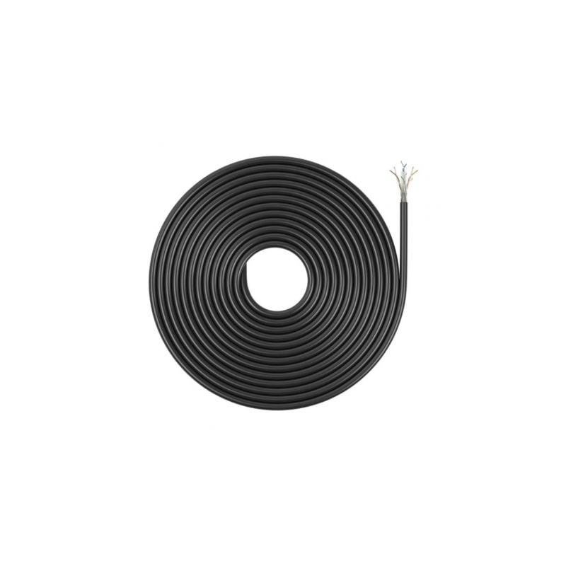 Bobina de cable rj45 para exteriores utp awg23 aisens a135-0751 cat.6/ 305m/ impermeable/ negro