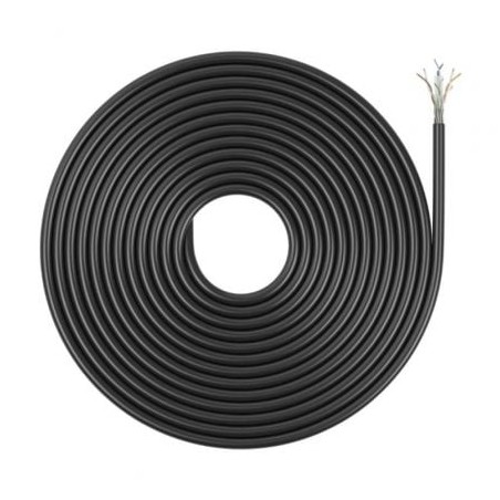 Bobina de cable rj45 para exteriores utp awg23 aisens a135-0751 cat.6/ 305m/ impermeable/ negro