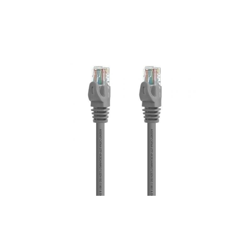 Cable de red rj45 utp aisens a145-0327 cat.6a/ 2m/ gris