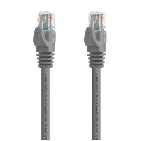 Cable de red rj45 utp aisens a145-0329 cat.6a/ 5m/ gris
