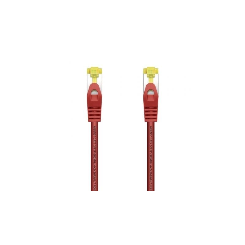 Cable de red rj45 sftp aisens a146-0469 cat.7/ 50cm/ rojo