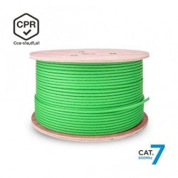 Bobina de cable rj45 sftp awg23 lszh cpr cca aisens a146-0667 cat.7/ 305m/ verde