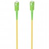 Cable de fibra óptica g657a2 3.0 9/125 smf aisens a152-0985/ lszh/ 15m/ amarillo