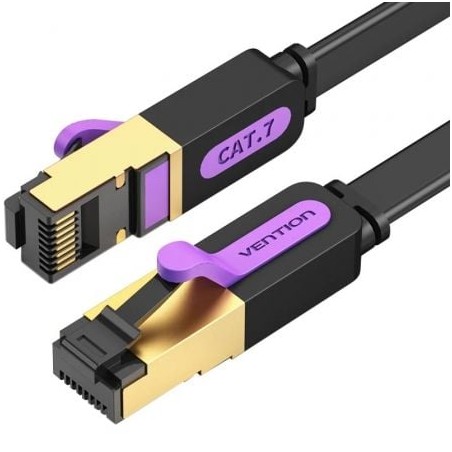 Cable de red rj45 sftp vention icdbj cat.7/ 5m/ negro