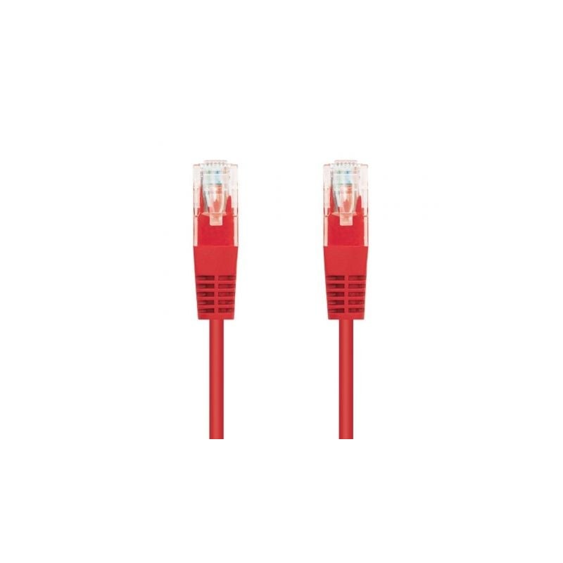 Cable de red rj45 utp nanocable 10.20.0400-l25-r cat.6/ 25cm/ rojo