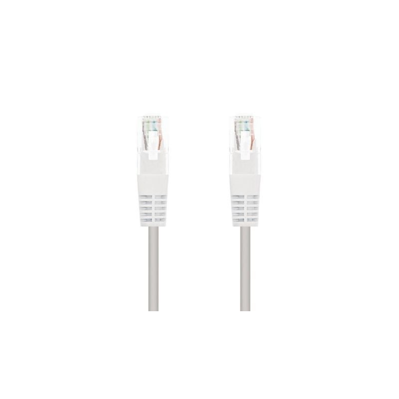 Cable de red rj45 utp nanocable 10.20.0400-w cat.6/ 50cm/ blanco