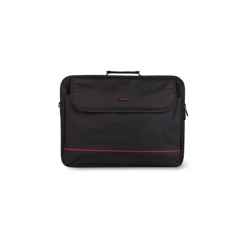 Maletín monray passenger plus para portátiles hasta 18'/ cinta para trolley/ negro
