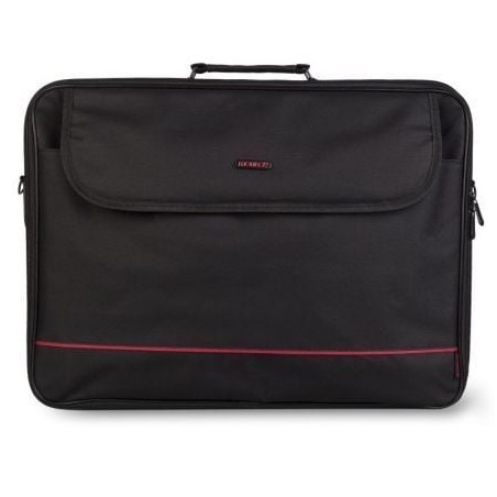 Maletín monray passenger plus para portátiles hasta 18'/ cinta para trolley/ negro