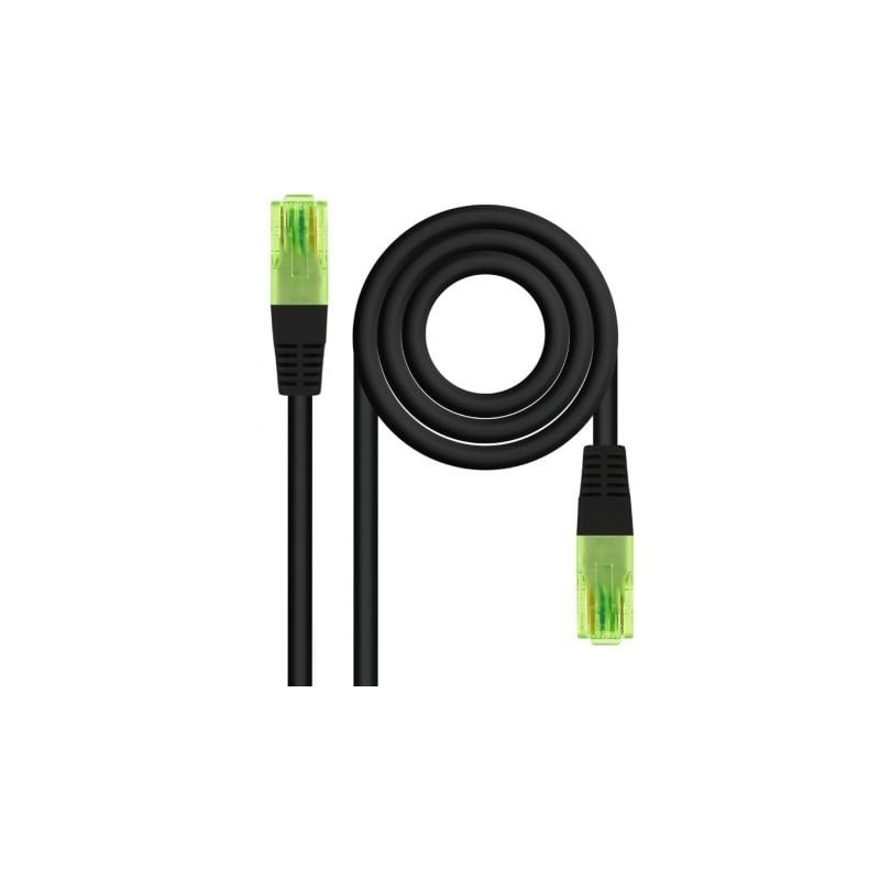 Cable de red rj45 utp nanocable 10.20.1430-bk cat.6/ 30m/ negro
