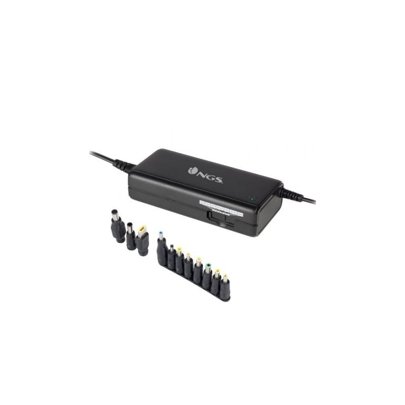 Cargador de portátil ngs ban/ 90w/ manual/ 11 conectores/ voltaje 12-20v