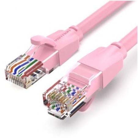 Cable de red rj45 utp vention ibepf cat.6/ 1m/ rosa