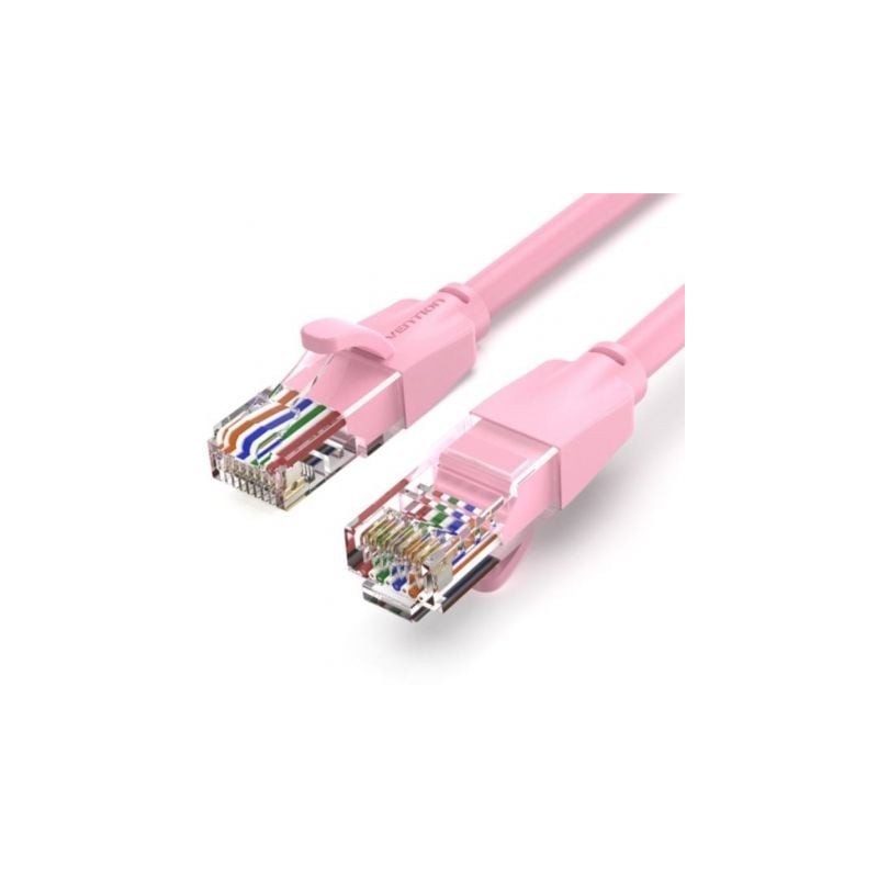 Cable de red rj45 utp vention ibeph cat.6/ 2m/ rosa