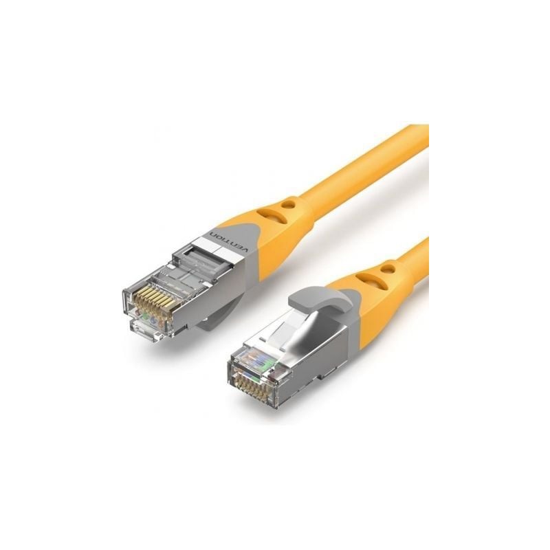 Cable de red rj45 sftp vention ibhyj cat.6a/ 5m/ amarillo