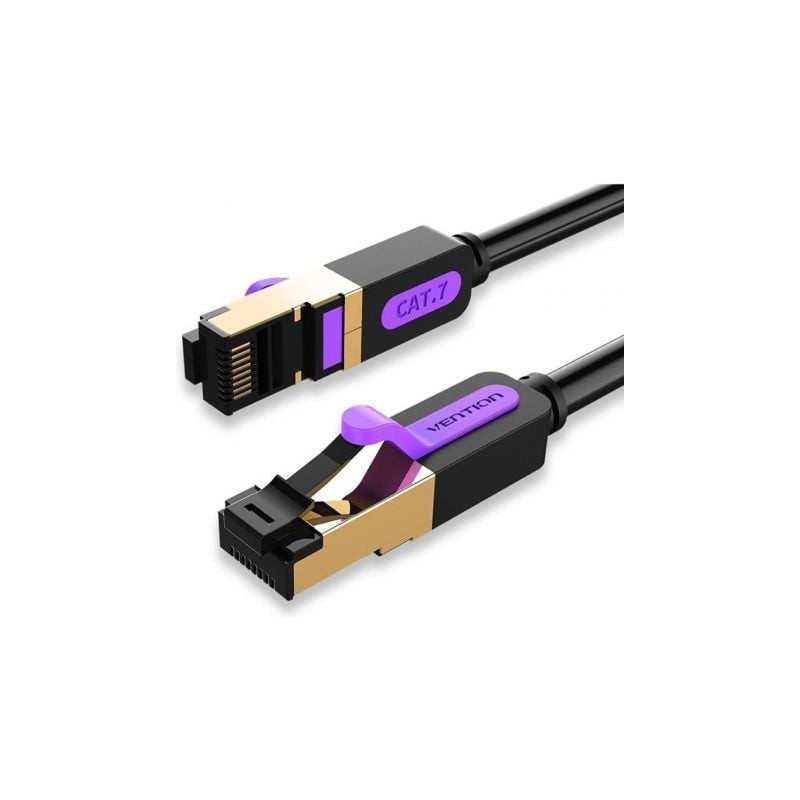 Cable de red rj45 sftp vention icdbn cat.7/ 15m/ negro