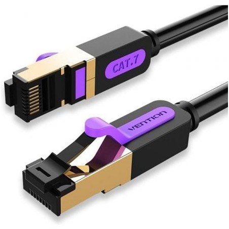 Cable de red rj45 sftp vention icdbn cat.7/ 15m/ negro