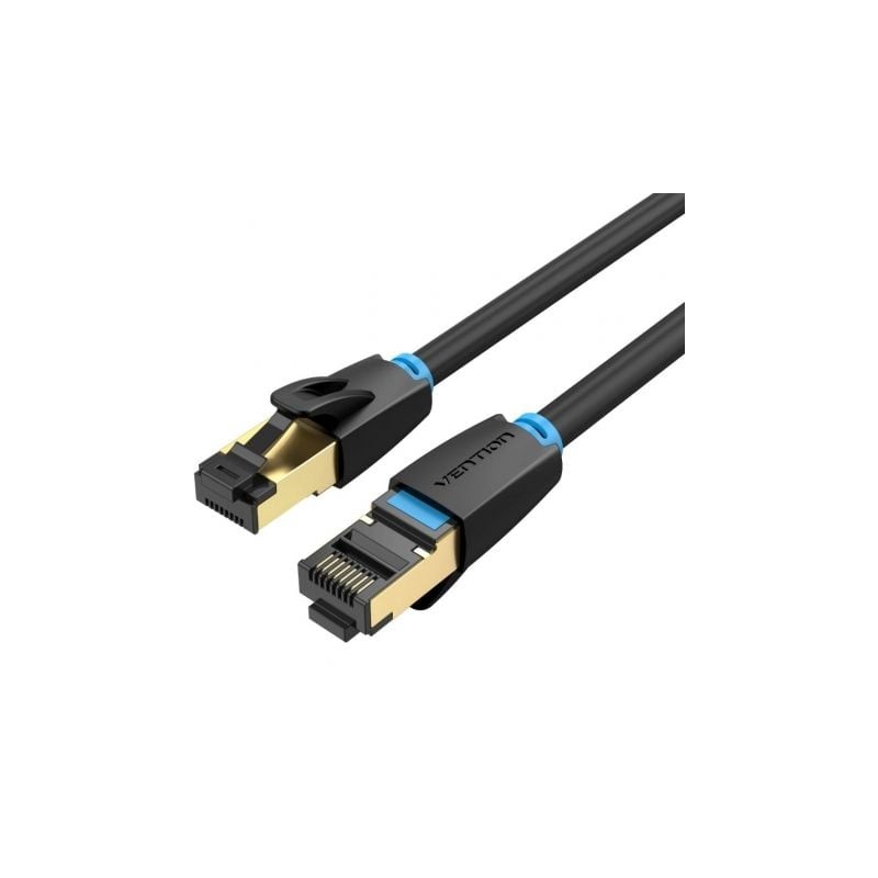 Cable de red rj45 sftp vention ikabi cat.8/ 3m/ negro