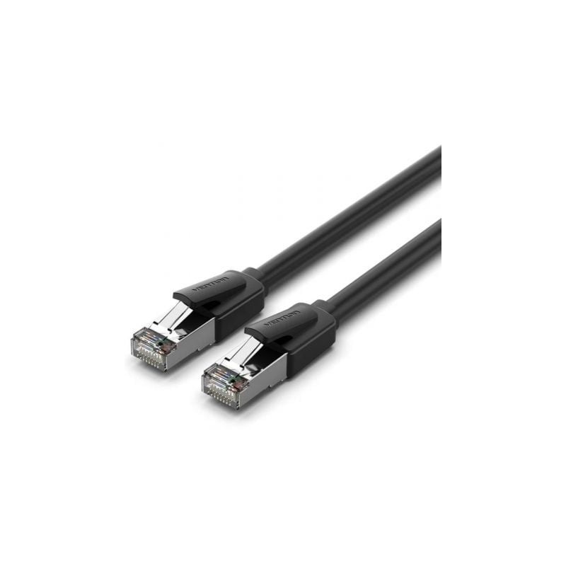 Cable de red rj45 sftp vention ikkbf cat.8/ 1m/ negro