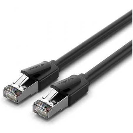 Cable de red rj45 sftp vention ikkbf cat.8/ 1m/ negro